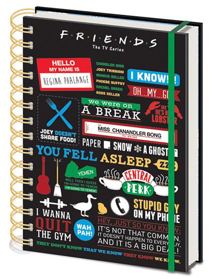 Quaderno A5 Friends (Infographic)
