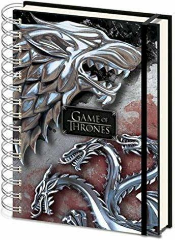 Taccuino A5 Game of Thrones (Trono di Spade) Stark & Targaryen A5 Wiro Notebook