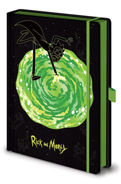 Quaderno Rick And Morty Portals A5 Premium Notebook Cdu 10