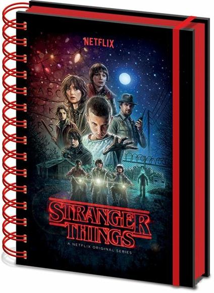 Quaderno A5 Stranger Things con spirale One Sheet