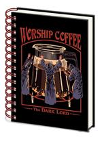 Quaderno Steven Rhodes: Worship Coffee -A5 Wiro Notebook-