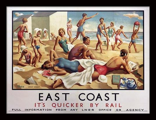 Stampa in cornice 30 x 40 cm East Coast. Beach