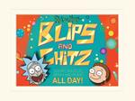 Stampa 30X40 Cm Rick And Morty. Blips And Chitz