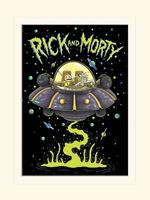 Stampa 30X40 Cm Rick And Morty. Ufo