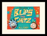 Stampa In Cornice 30X40 Cm Rick And Morty. Blips And Chitz
