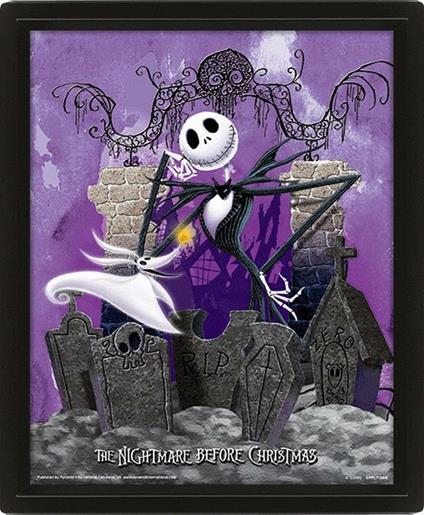 Poster Lenticolare 3D Nightmare Before Christmas : Framed 3D