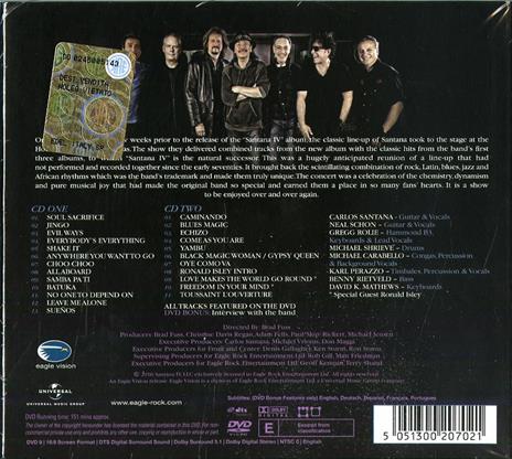 Live at the House of Blues Las Vegas - CD Audio + DVD di Santana - 2