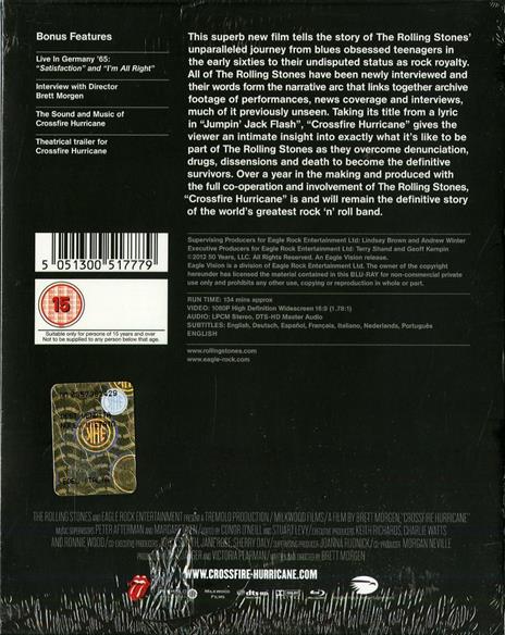 The Rolling Stones. Crossfire Hurricane (Blu-ray) - Blu-ray di Rolling Stones - 2