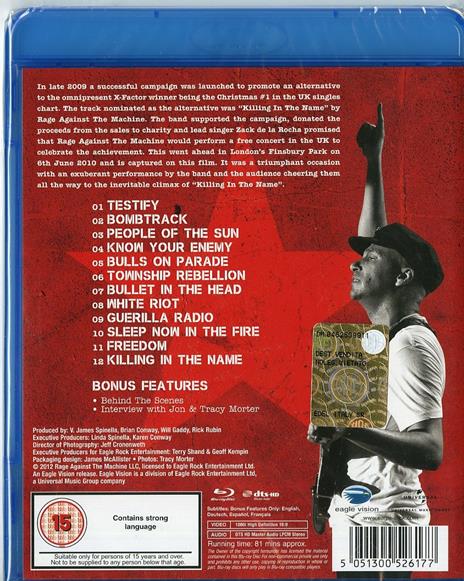 Rage Against The Machine. Live at Finsbury Park (Blu-ray) - Blu-ray di Rage Against the Machine - 2
