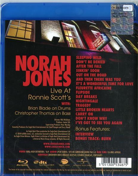 Live at Ronnie's Scott (Blu-ray) - Blu-ray di Norah Jones - 2