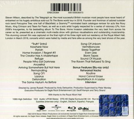Home Invasion. In Concert - CD Audio + Blu-ray di Steven Wilson - 2