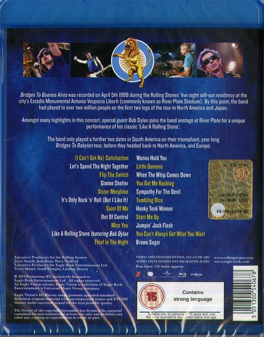 Bridges to Buenos Aires (Blu-ray) - Blu-ray di Rolling Stones - 2