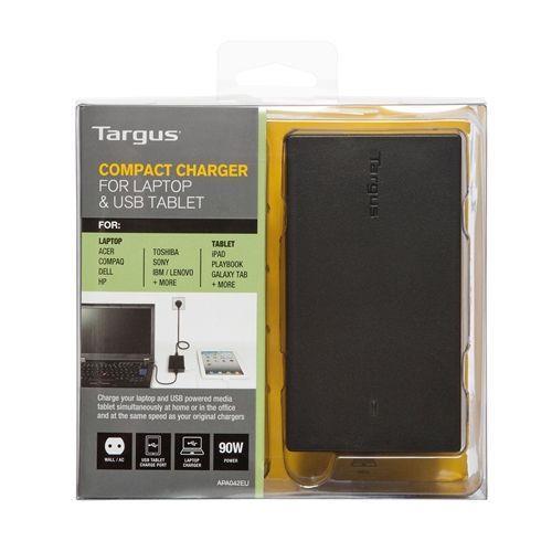 Targus Compact Laptop & USB Tablet Charger - 3