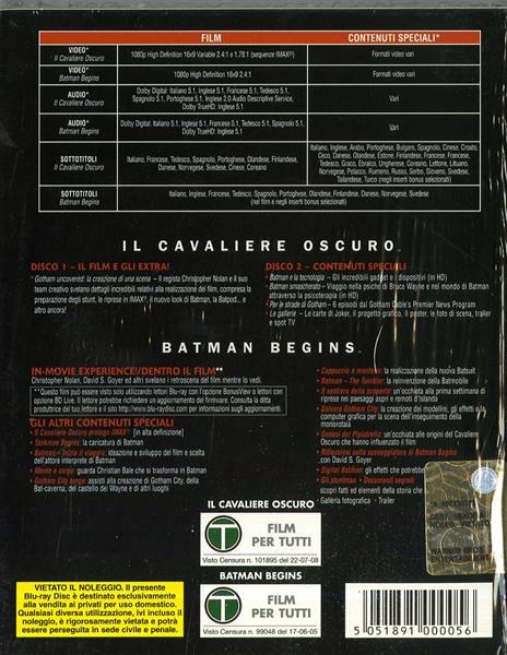 Batman Begins - Il Cavaliere Oscuro (3 Blu-ray) di Christopher Nolan - 2