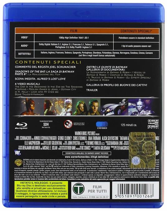 Batman e Robin di Joel Schumacher - Blu-ray - 2