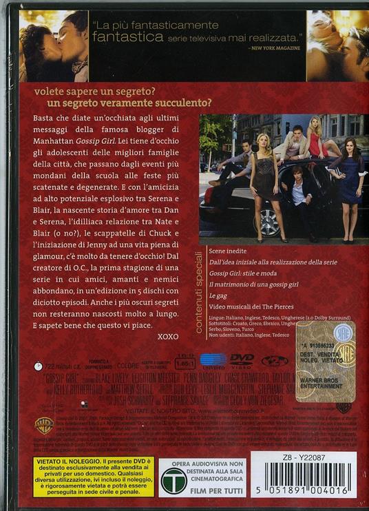 Gossip Girl. Stagione 1 (5 DVD) di Mark Piznarski,J. Miller Tobin,Patrick R. Norris - DVD - 2
