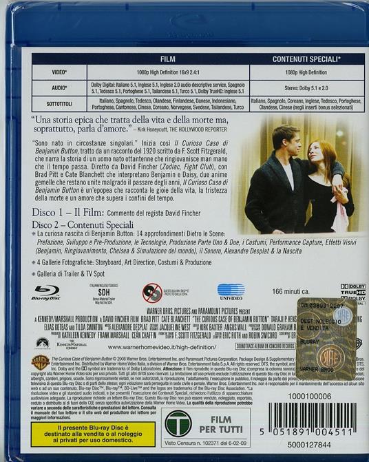 Il curioso caso di Benjamin Button (2 Blu-ray) di David Fincher - Blu-ray - 2