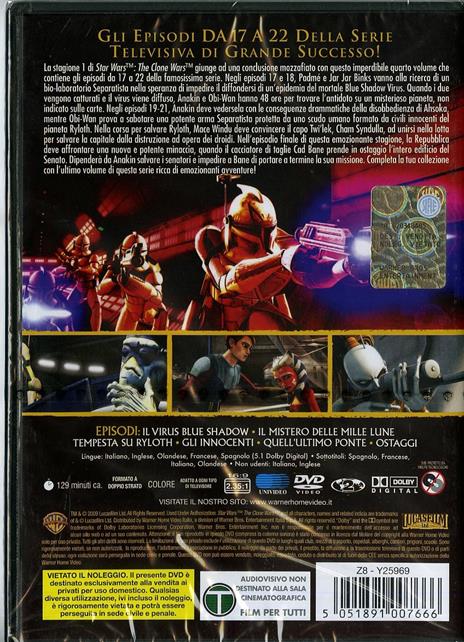 Star Wars. The Clone Wars. Vol. 4 di Dave Filoni,Brian O'Connell,Justin Ridge - DVD - 2