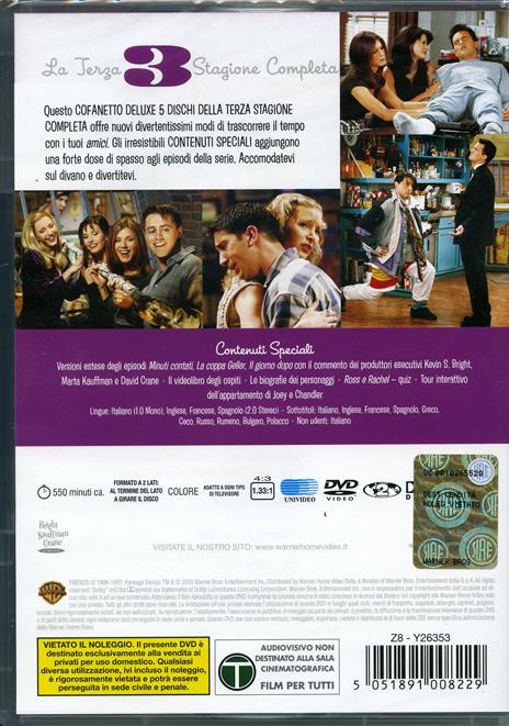 Friends. Stagione 3 (5 DVD) - DVD - 2