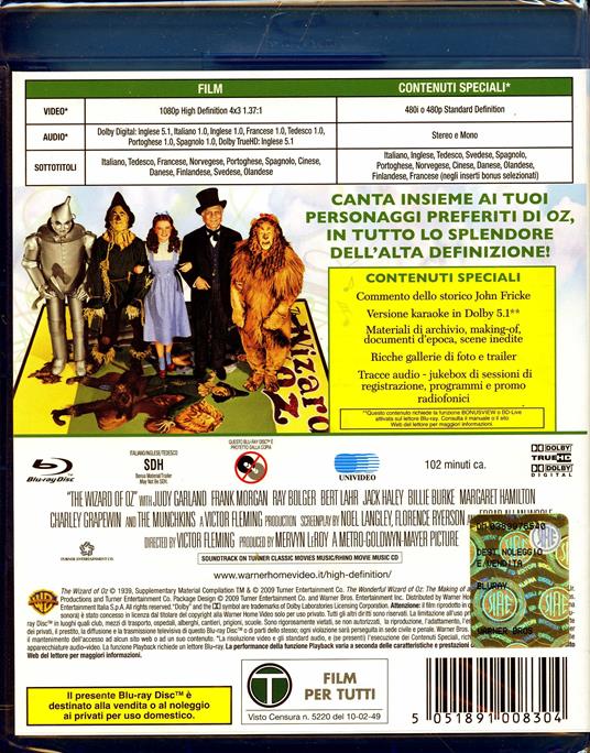 Il mago di Oz di Victor Fleming - Blu-ray - 2