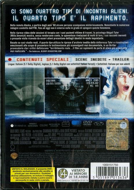 Il quarto tipo di Olatunde Osunsanmi - DVD - 2