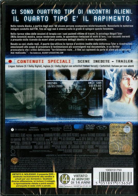 Il quarto tipo di Olatunde Osunsanmi - DVD - 2