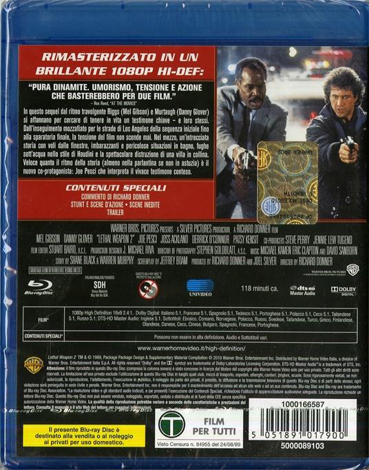 Arma letale 2 di Richard Donner - Blu-ray - 2