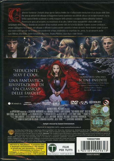 Cappuccetto Rosso sangue di Catherine Hardwicke - DVD - 2