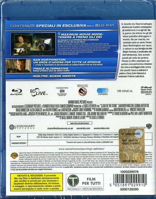 Scontro tra Titani di Louis Leterrier - Blu-ray - 2