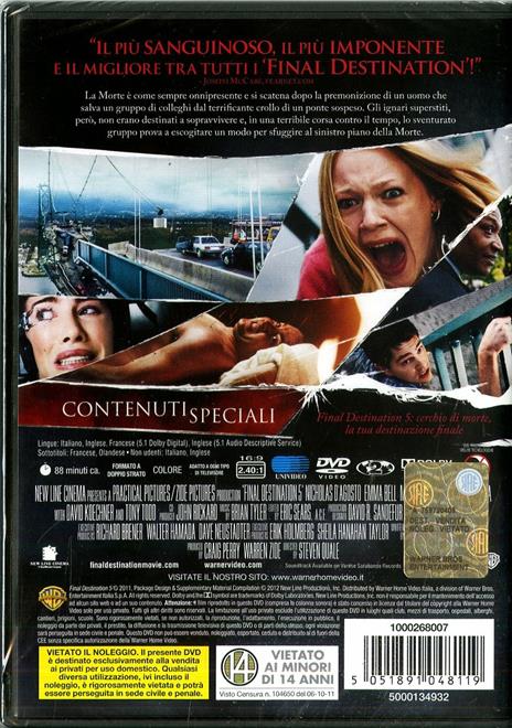 Final Destination 5 (DVD) di Steven Quale - DVD - 2
