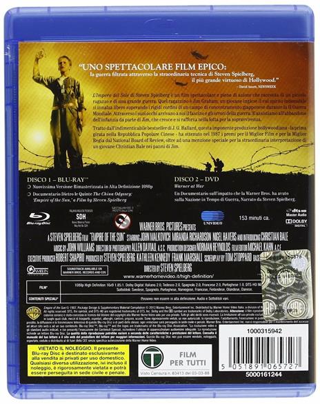L' impero del Sole di Steven Spielberg - Blu-ray - 2