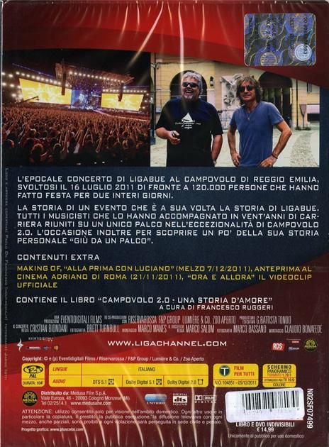 Ligabue Campovolo. Il film di Cristian Biondani,Marco Salom - DVD - 2