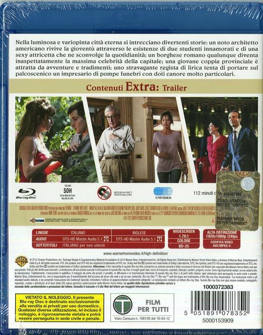 To Rome With Love di Woody Allen - Blu-ray - 2