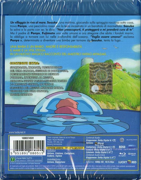 Ponyo sulla scogliera di Hayao Miyazaki - Blu-ray - 2