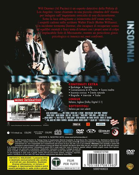 Insomnia di Christopher Nolan - DVD - 3