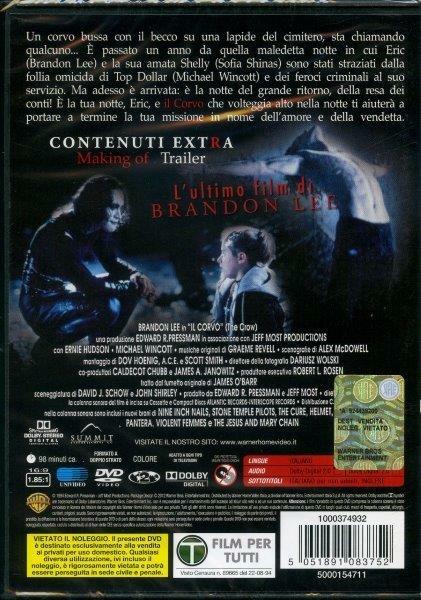 Il Corvo di Alex Proyas - DVD - 2