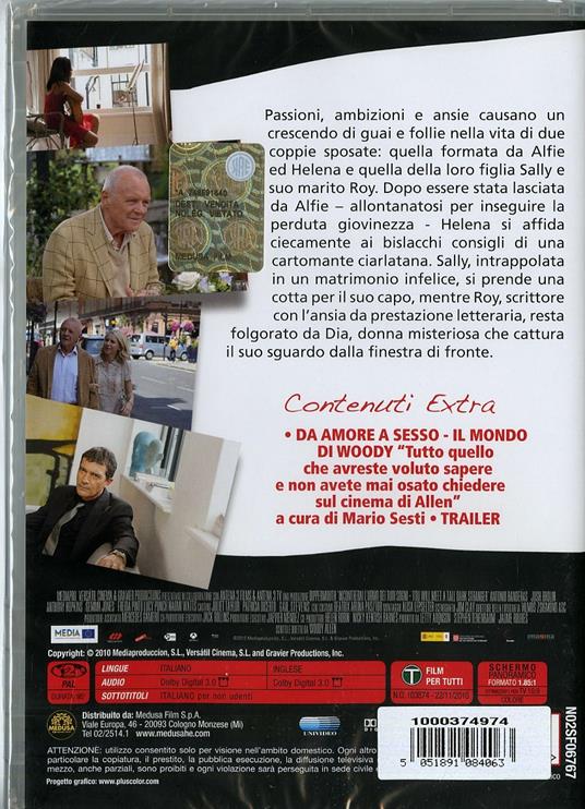 Incontrerai l'uomo dei tuoi sogni di Woody Allen - DVD - 2