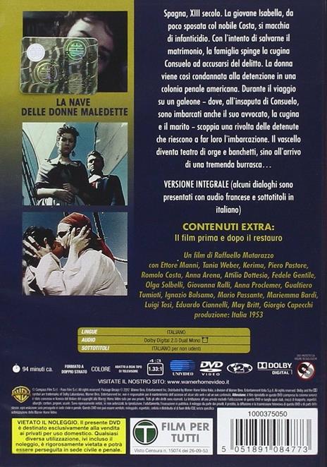 La nave delle donne maledette di Raffaello Matarazzo - DVD - 2