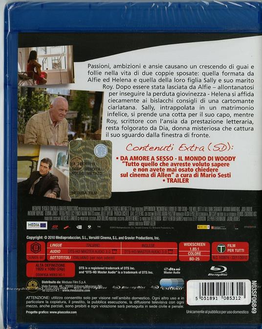 Incontrerai l'uomo dei tuoi sogni di Woody Allen - Blu-ray - 2