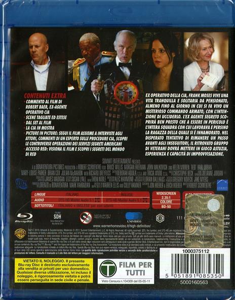 Red di Robert Schwentke - Blu-ray - 2