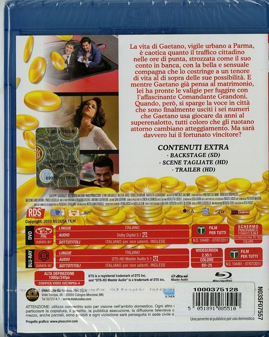 Baciato dalla fortuna (2 Blu-ray) di Paolo Costella - 2