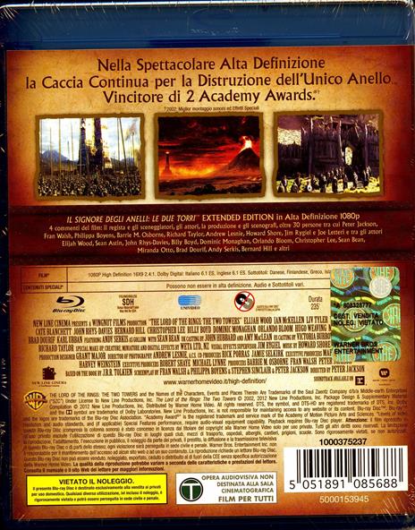 Il Signore degli anelli. Le due torri (2 Blu-ray) - Blu-ray - Film di Peter  Jackson Fantastico
