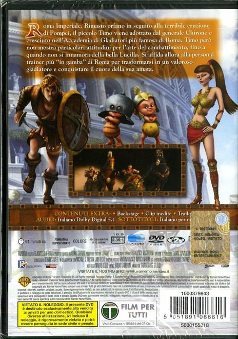 Gladiatori di Roma di Iginio Straffi - DVD - 2