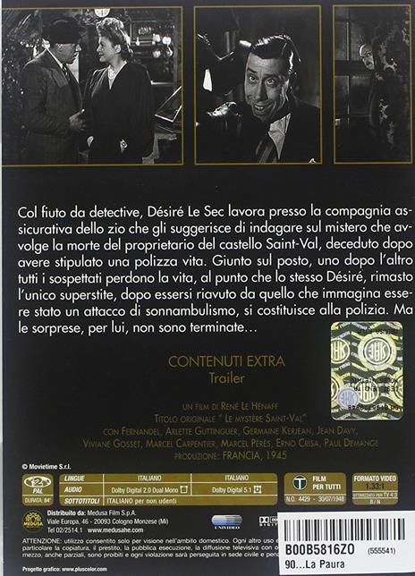 Novanta la paura di René Le Hènaff - DVD - 2