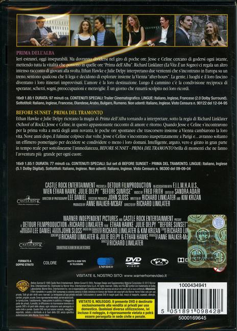 Prima dell'alba. Prima del tramonto (2 DVD) di Richard Linklater - 2