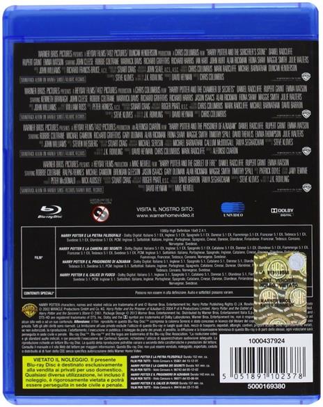 Harry Potter Collezione completa (8 Blu-ray) - Blu-ray - Film di Chris  Columbus , Alfonso Cuaron Fantasy e fantascienza