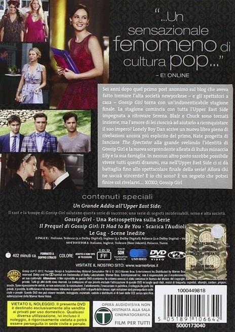 Gossip Girl. Stagione 6 (3 DVD) di Mark Piznarski,Amy Heckerling,Andy Wolk - DVD - 2