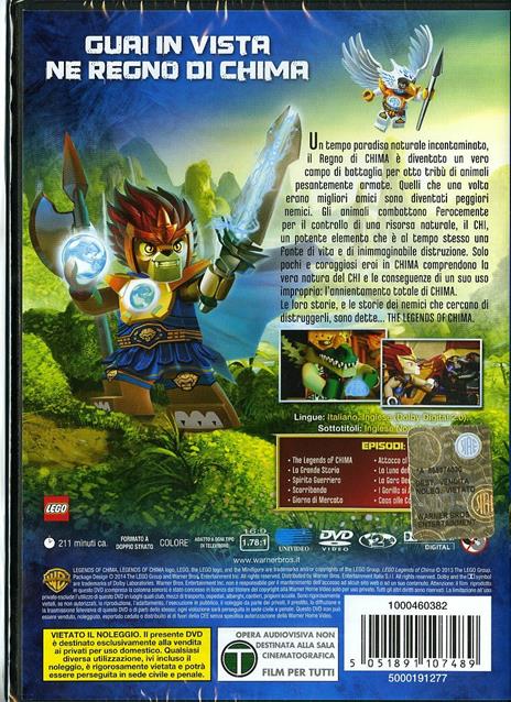 Lego. Legends of Chima. Stagione 1. Vol. 1 di Peder Pedersen,André Bergs,Lee Stringer - DVD - 2