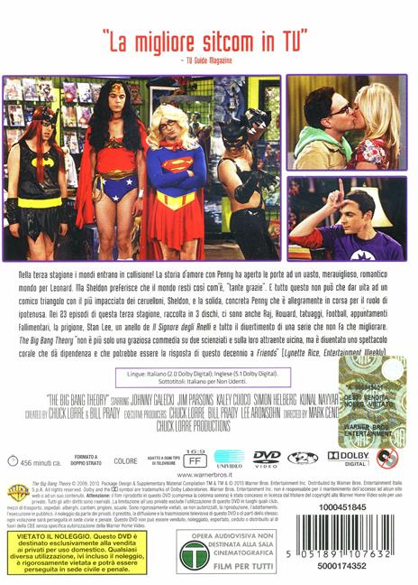 The Big Bang Theory. Stagione 3 (3 DVD) di Mark Cendrowski,Peter Chakos,Anthony Joseph Rich - DVD - 2