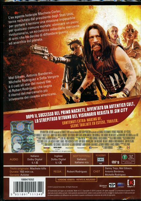 Machete Kills di Robert Rodriguez - DVD - 2